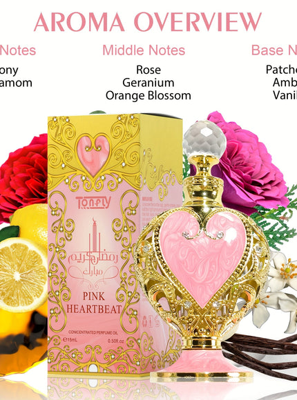 KissICON F785 Pink Heartbeat Longlasting Alcoholfree Floral Perfume Oil