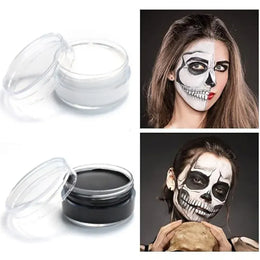 KissICON Face Body Paint White Black Red Special Effects Christmas Cosplay Party Supplies 10g Professional Halloween Makeup Kit