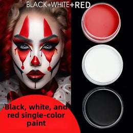 KissICON Face Body Paint White Black Red Special Effects Christmas Cosplay Party Supplies 10g Professional Halloween Makeup Kit