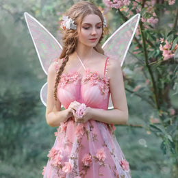 KissICON Fairy Wing,Butterfly Fairy Halloween Costume Angel Wings,Halloween Costume Sparkle Angel Wings Dress Up Party Favor White