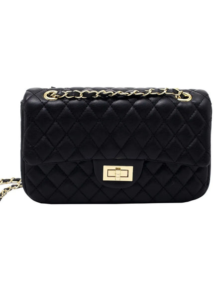 KissICON Fall Trend Women's Texture Rhombic Chain Slung