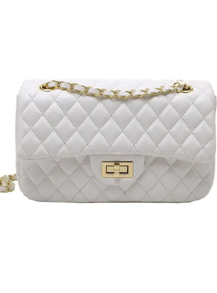 KissICON Fall Trend Women's Texture Rhombic Chain Slung