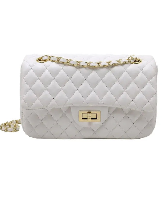 KissICON Fall Trend Women's Texture Rhombic Chain Slung