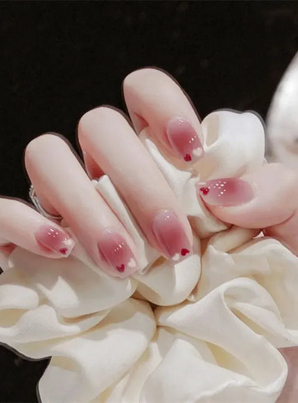 KissICON False-Nails-1223 24Pcs Full Cover Wearing Reusable False Nails Glitter