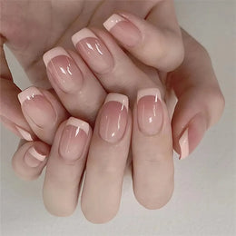 KissICON False-Nails-13228 24Pcs Full Cover Wearing Reusable False Nails Glitter