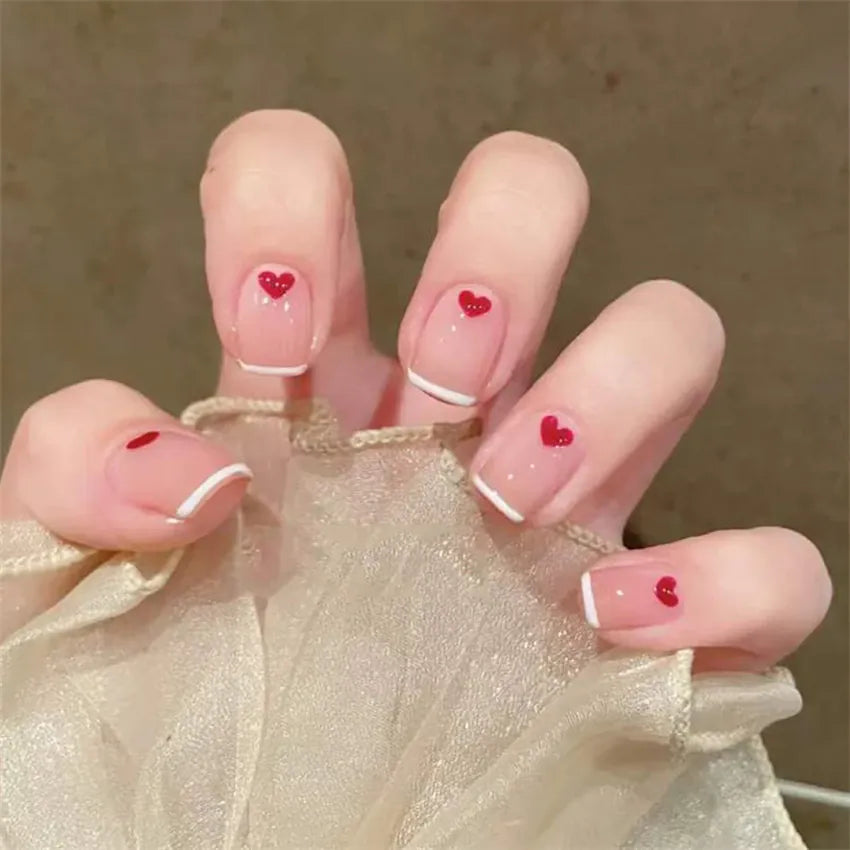 KissICON False-Nails-277 24Pcs Full Cover Wearing Reusable False Nails Glitter