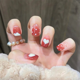KissICON False-Nails-6162 24Pcs Full Cover Wearing Reusable False Nails Glitter