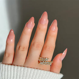 KissICON False Nails -JP1752 KissIcon Flower Almond False Nails Blue White -