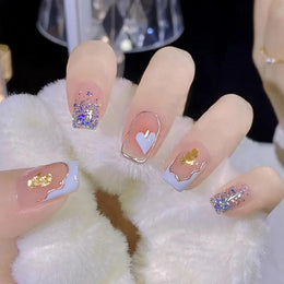 KissICON 💋 False Nails Kit With Jelly Glue Press