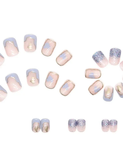 KissICON 💋 False Nails Kit With Jelly Glue Press