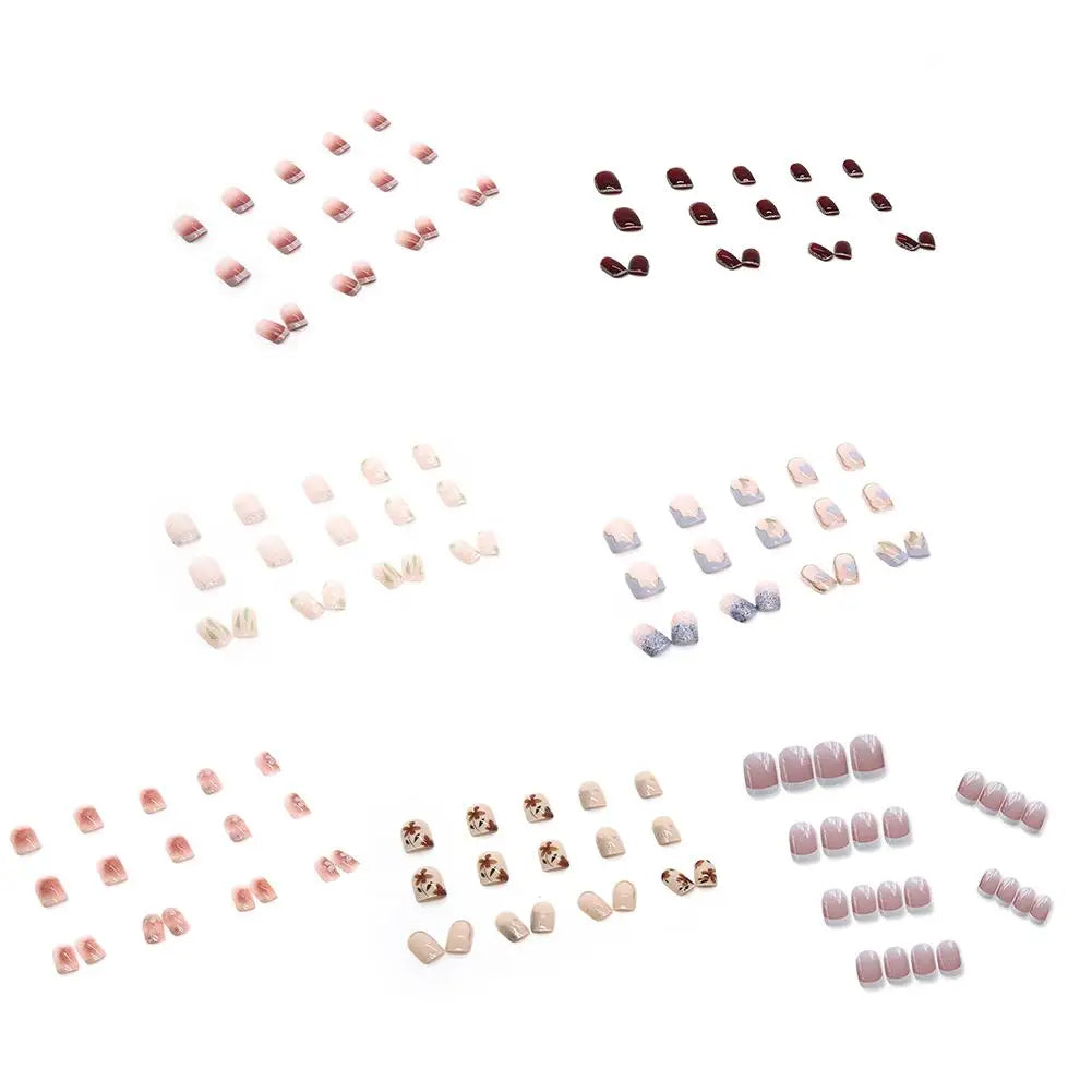 KissICON 💋 False Nails Kit With Jelly Glue Press