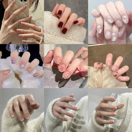 KissICON 💋 False Nails Kit With Jelly Glue Press