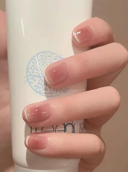 KissICON False-Nails-R350 24Pcs Full Cover Wearing Reusable False Nails Glitter