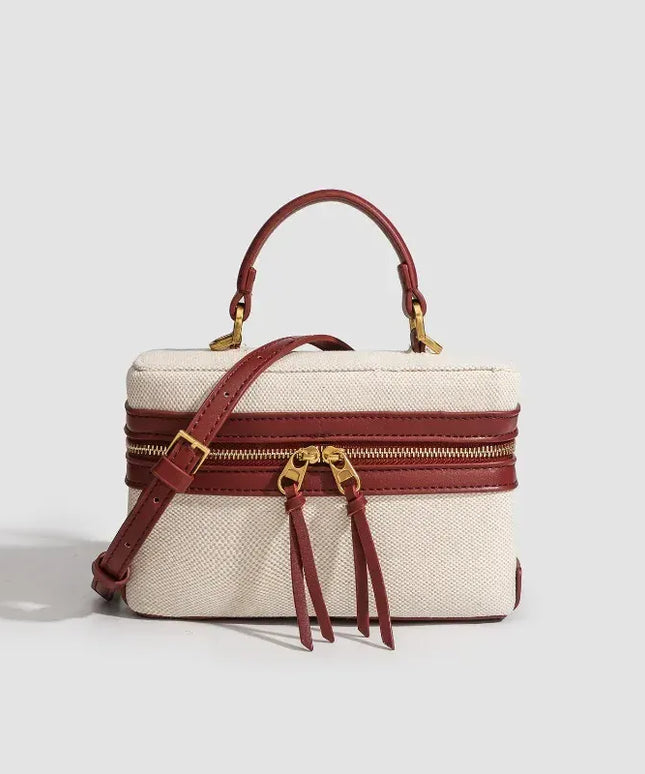 Dropshipman Fashion Box Women Handbags Designer Thick Canvas Shoulder Crossbody Bags Casual Spring and summer Small Purses 2024 bolso mujer