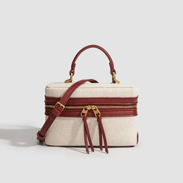 Dropshipman Fashion Box Women Handbags Designer Thick Canvas Shoulder Crossbody Bags Casual Spring and summer Small Purses 2024 bolso mujer