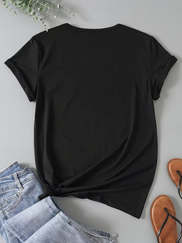 KissICON Fashion Elegant Plus Size Women's T-shirt