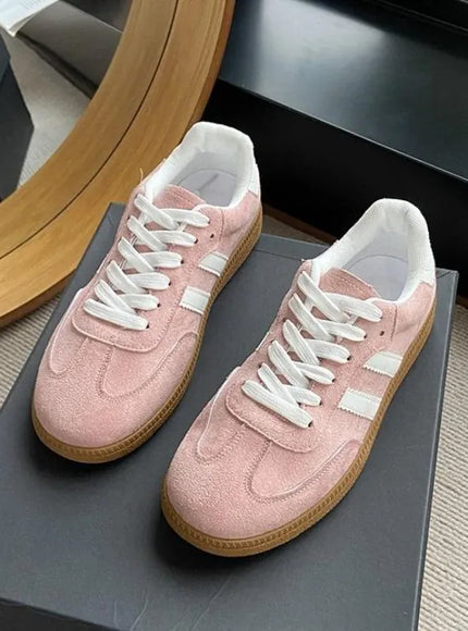 KissICON Footwear Fashion Lace-Up Vulcanized Flat Sneakers for Women