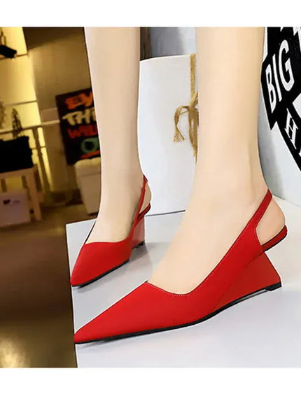 KissICON Fashion Simple Women Basic Shallow Mouth Pointed Toe