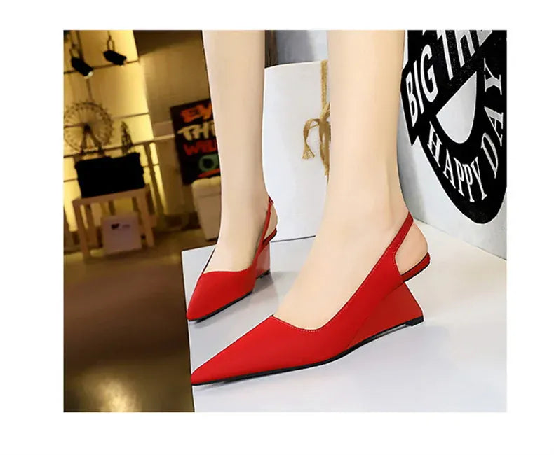 KissICON Fashion Simple Women Basic Shallow Mouth Pointed Toe