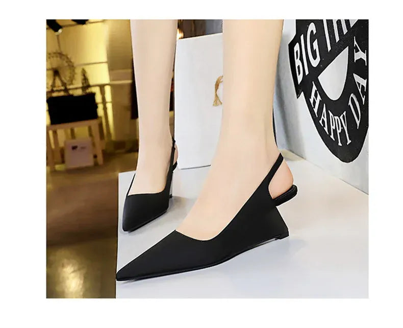 KissICON Fashion Simple Women Basic Shallow Mouth Pointed Toe