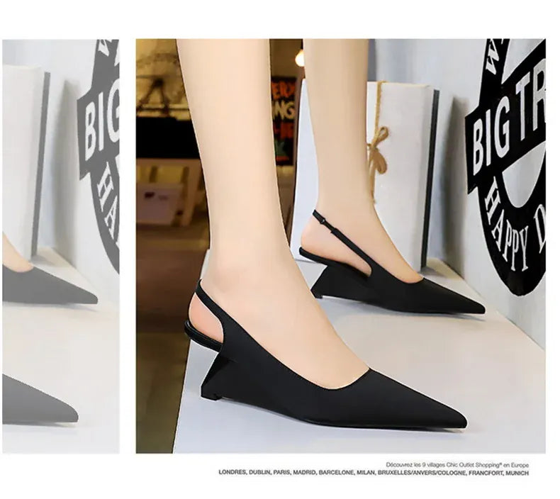 KissICON Fashion Simple Women Basic Shallow Mouth Pointed Toe