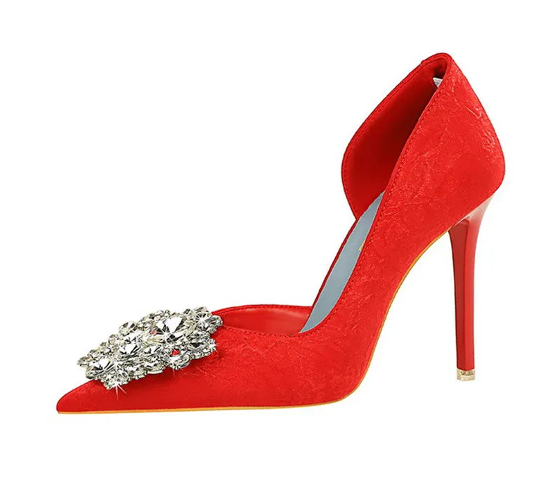 KissICON Fashion Spring Banquet Women's Shoes Thin Heels High