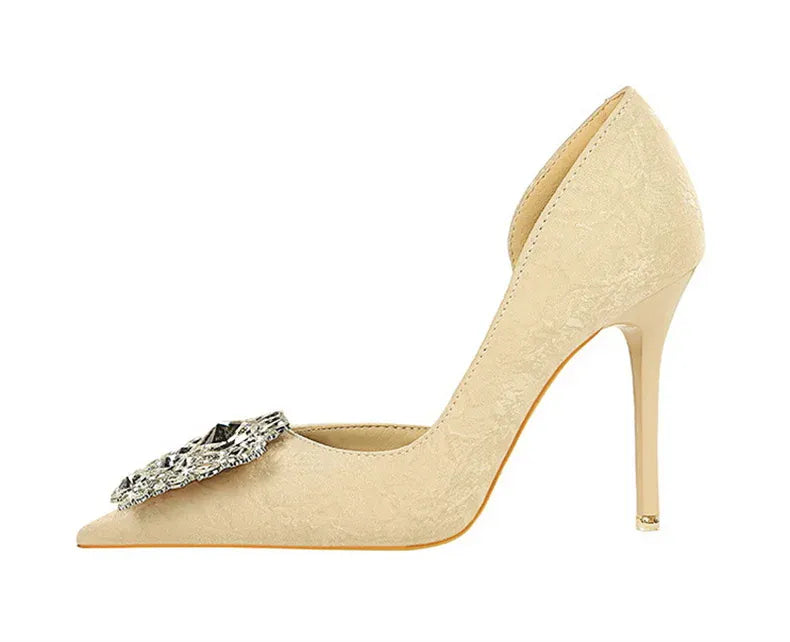 KissICON Fashion Spring Banquet Women's Shoes Thin Heels High