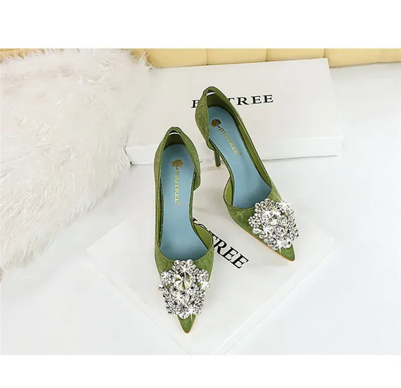 KissICON Fashion Spring Banquet Women's Shoes Thin Heels High