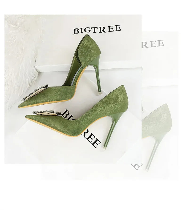 KissICON Fashion Spring Banquet Women's Shoes Thin Heels High