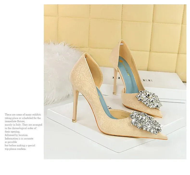KissICON Fashion Spring Banquet Women's Shoes Thin Heels High
