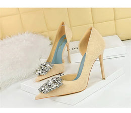 KissICON Fashion Spring Banquet Women's Shoes Thin Heels High