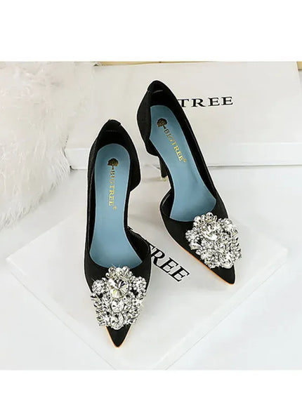 KissICON Fashion Spring Banquet Women's Shoes Thin Heels High