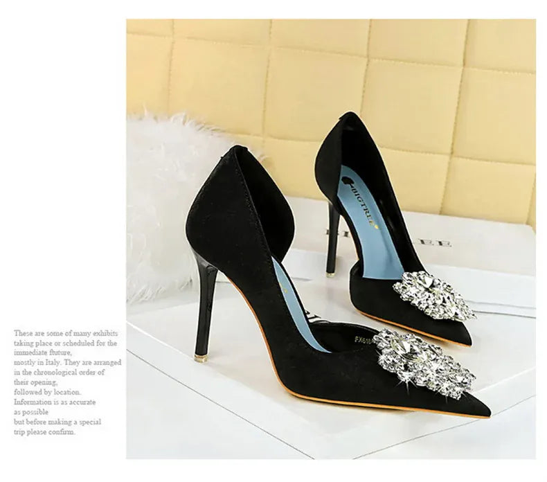 KissICON Fashion Spring Banquet Women's Shoes Thin Heels High
