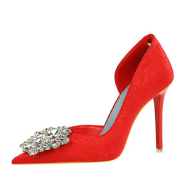 KissICON Fashion Spring Banquet Women's Shoes Thin Heels High