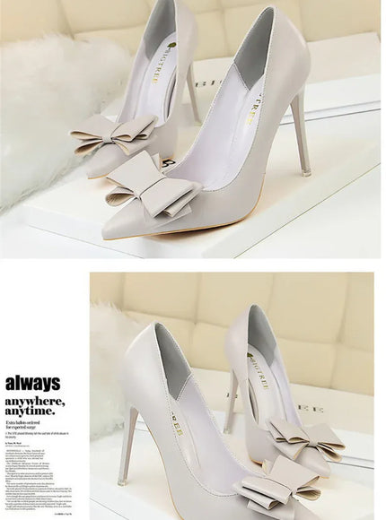 KissICON Fashion Sweet Women High Heel Shoes Blue Yellow
