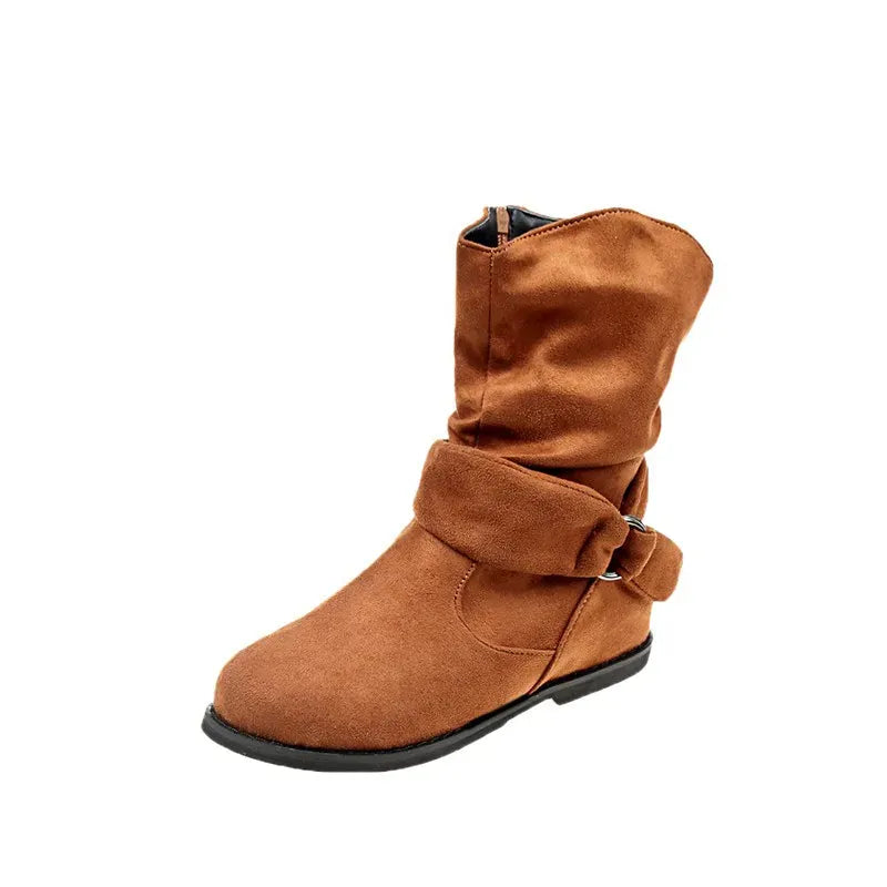 KissICON Fashion Women Boot Suede and Calf Fashion Boot