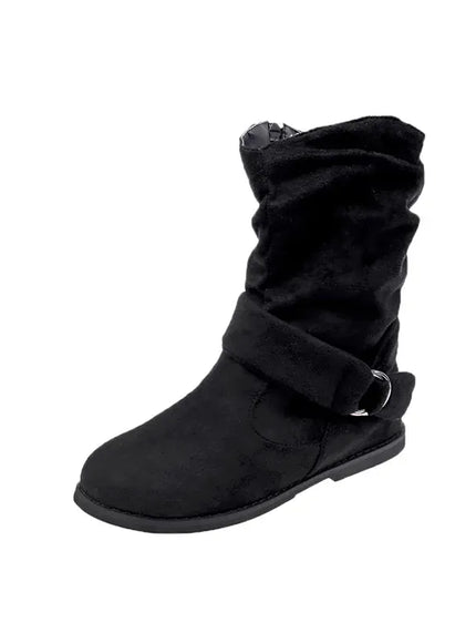 KissICON Fashion Women Boot Suede and Calf Fashion Boot