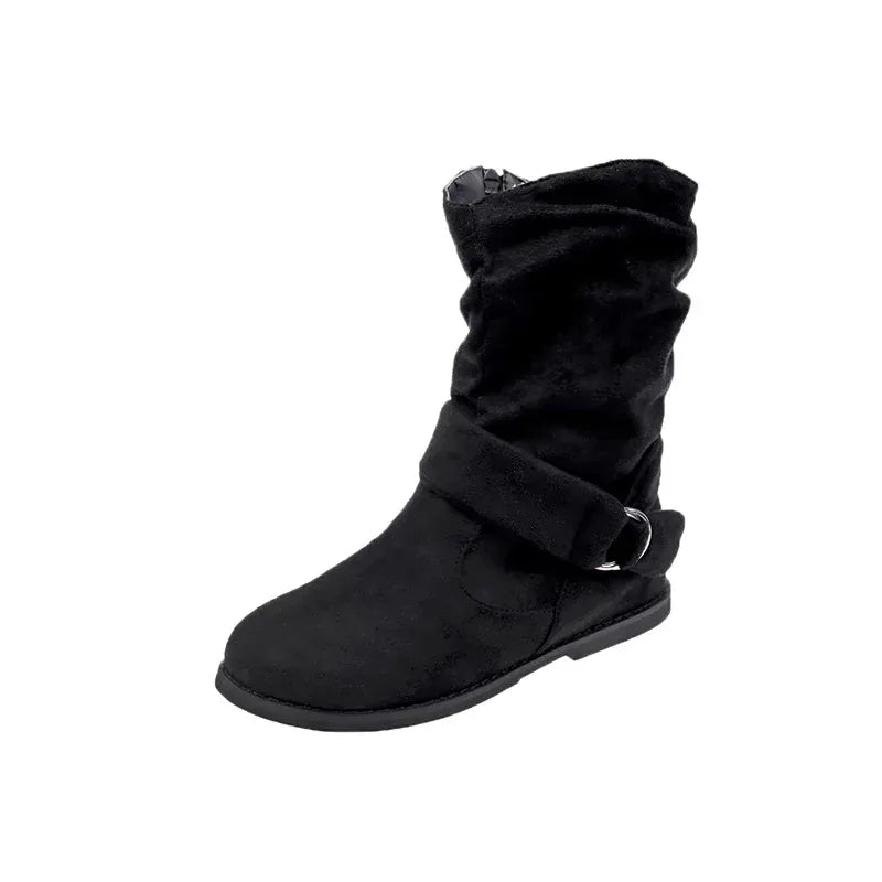 KissICON Fashion Women Boot Suede and Calf Fashion Boot