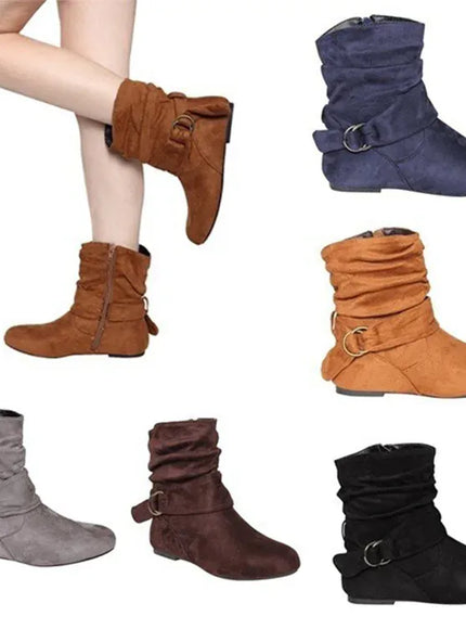 KissICON Fashion Women Boot Suede and Calf Fashion Boot