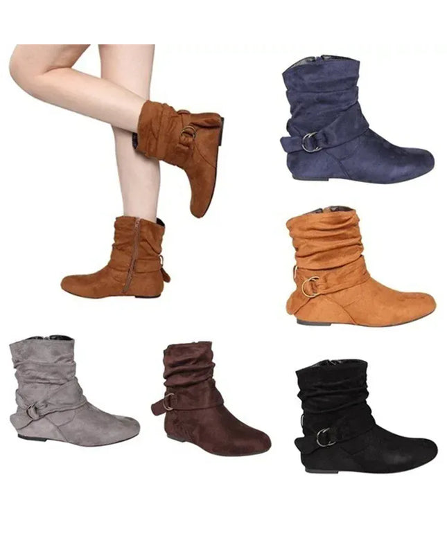KissICON Fashion Women Boot Suede and Calf Fashion Boot