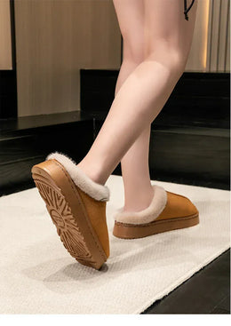 KissICON Fashion Women Fluffy Slippers for Winter Indoor EVA