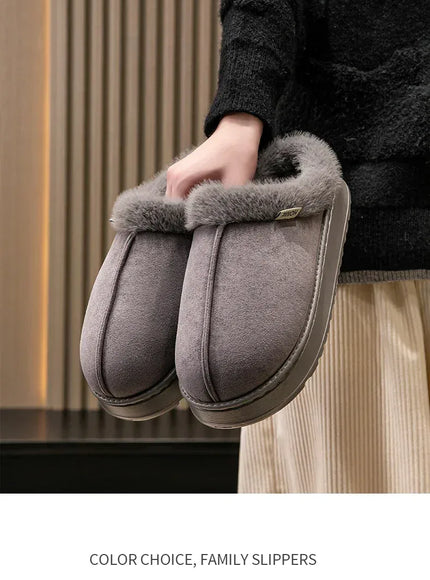 KissICON Fashion Women Fluffy Slippers for Winter Indoor EVA