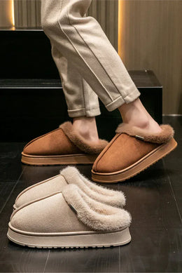 KissICON Fashion Women Fluffy Slippers for Winter Indoor EVA