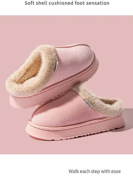 KissICON Fashion Women Fluffy Slippers for Winter Indoor EVA
