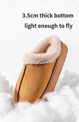 KissICON Fashion Women Fluffy Slippers for Winter Indoor EVA