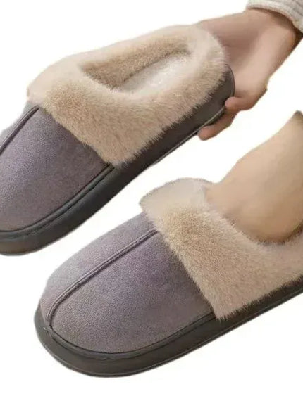 KissICON Fashion Women Fluffy Slippers for Winter Indoor EVA