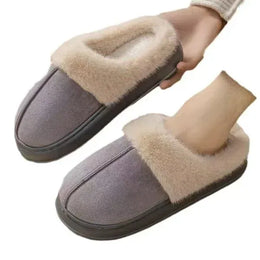 KissICON Fashion Women Fluffy Slippers for Winter Indoor EVA