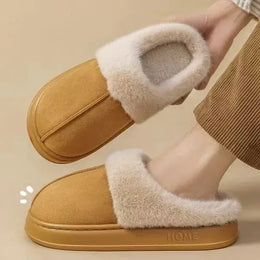KissICON Fashion Women Fluffy Slippers for Winter Indoor EVA