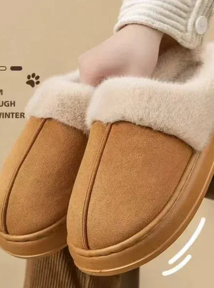 KissICON Fashion Women Fluffy Slippers for Winter Indoor EVA