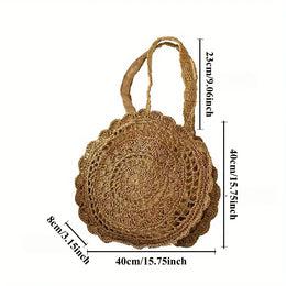 KissICON Fashionable Flower Shoulder Round Large-capacity Hollow Straw